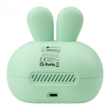 Dětský elektronický budík zelený USB dobíjecí 1200mAh MARY'S KINGDOM