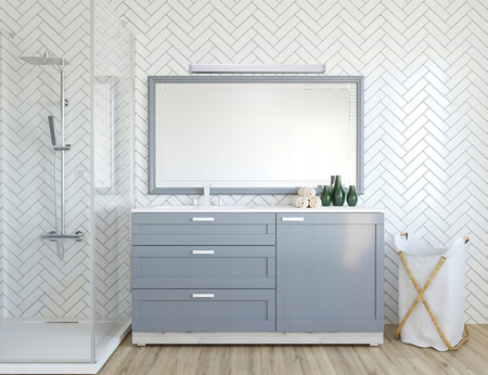 LED nástěnné a stropní svítidlo koupelnové svítidlo 23W 4000K IP44 100cm chrom KANLUX