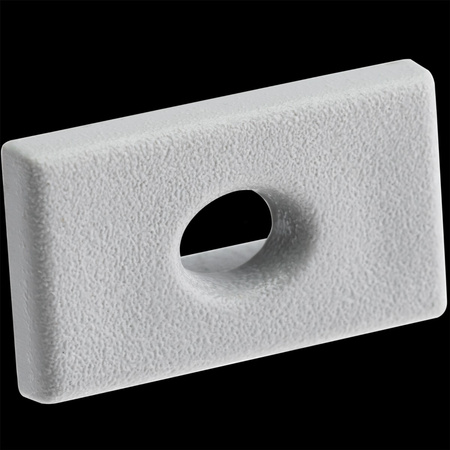 Záslepka pro Povrchový Profil KM35, s Otvorem Šedá Plastová LUMILED