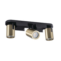 Nástěnné svítidlo Stropní svítidlo Nastavitelné LED GU10 Round Black Gold Laurin Kanlux