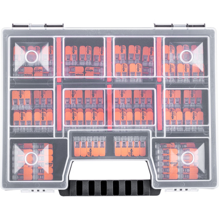 Rychlospojky WAGO Instalační konektory Sada 60 kusů - 25x 221 2x4mm + 25x 3x4mm + 10x 5x4mm