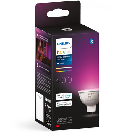 LED MR16 6,3W CCT RGB PHILIPS HUE White & COLOR Ambiance Bluetooth Zigbee žárovka