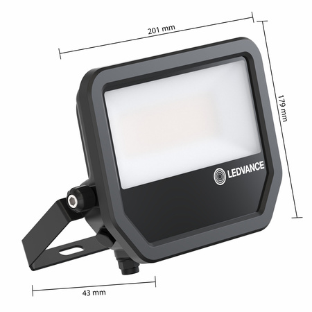 LED reflektor 41W 6000lm 4000K IP66 černý LEDVANCE reflektor