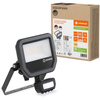 LED reflektor 17W 2200lm 3000K IP65 černý se senzorem pohybu LEDVANCE Floodlight