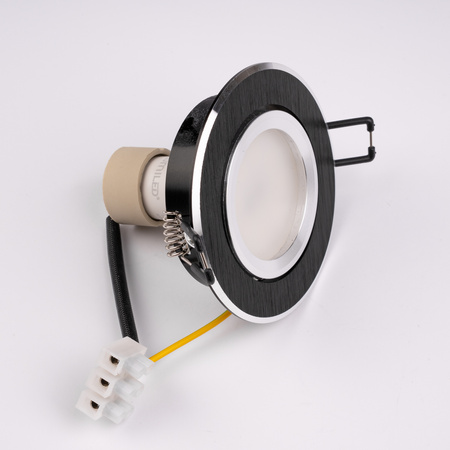 TRIX 3v1 GU10 6W 3000K Black LUMILED kruhové halogenové svítidlo pro zapuštěnou montáž