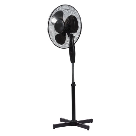 Podlahový ventilátor Stojanový ventilátor Cirkulátor 40W Černý tichý pokojový ventilátor