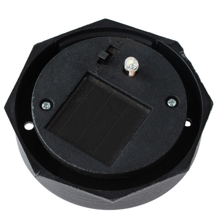 LED solární zahradní lampa s hroty. BÍLÁ KULICE. 10 cm