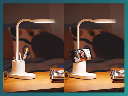 BUCKET 7W CCT LED stolní stolní lampa stmívatelná USB bílá PHILIPS