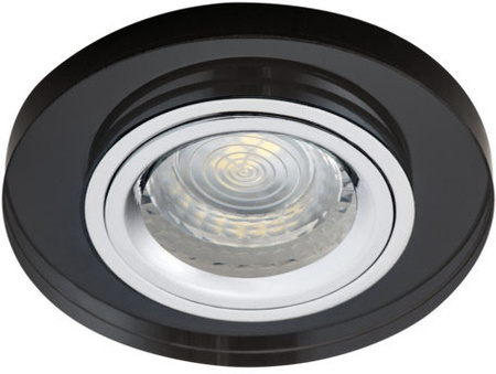 LED GU5.3 Round Black Morta Kanlux Bodové LED svítidlo pro zápustnou montáž