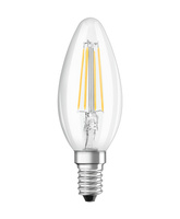 LED žárovka E14 B35 CL 3.4W = 40W 470lm 4000K Neutrální bila 300° CRI90 Filament OSRAM SUPERSTAR+ Stmívatelné