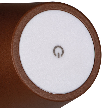 Stolní stolní lampa Školní kancelářská noční lampa Nastavitelná LED 1,2W 165lm 3000K Teplá hnědá IP54 dobíjecí Inita Kanlux