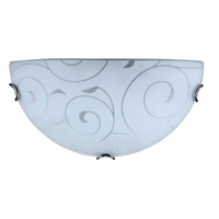 Nástěnné poloprofilové svítidlo LED E27 Chrome Classic Harmony Lux 3851 Rabalux