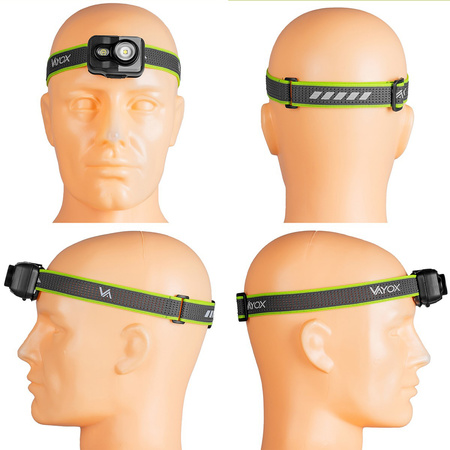 Dobíjecí čelovka 800LM CREE + SMD PRO SERIES VA0196 VAYOX