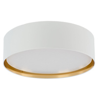 BILBAO WHITE/GOLD Plafondové stropní svítidlo kulaté bílé/zlaté 60cm 15W 4xE27 3433 TK Lighting
