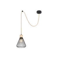 Stropní závěsné svítidlo E27 Black Industrial Farfalle Rabalux