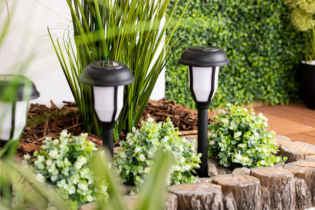 Solární zahradní lampa LED Driving Torch 40cm IP44 Dusk Sensor