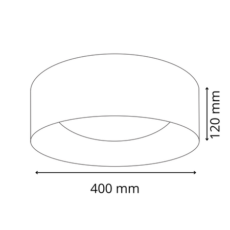Plafond LED stropní svítidlo 24W 2600lm 4000K neutrální 120° bílá zlatá Toulouse Sanico Goldlux