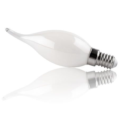 6x LED žárovka E14 svíčka BA35 2,2W 470lm = 40W 4000K neutrální bílá 360° vlákno energetická třída A SVÍTÍCÍ