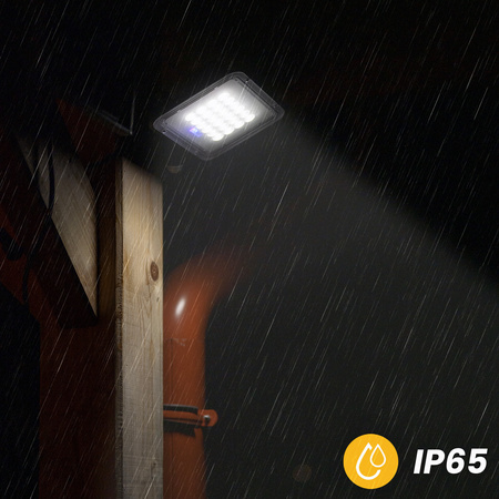 Solární halogenový reflektor LED 100W Zahradní lampa 4000K IP65 PIR senzor pohybu + dálkové ovládání FULGOR LUMILED