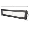 Průmyslová lineární LED lampa High Bay 100W 11000lm 5000 Cold 110° Black IP65 Masterled