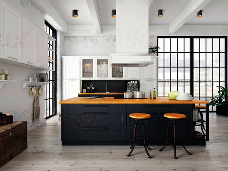 Stropní svítidlo Spot Tuba LED Halogen GU10 Round Black Gold Riti Kanlux