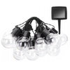 Solar Garland Garden DEKORATIVNÍ světelný řetěz 3.35m 10xLED TRANSPARENTNÍ koule 3000K