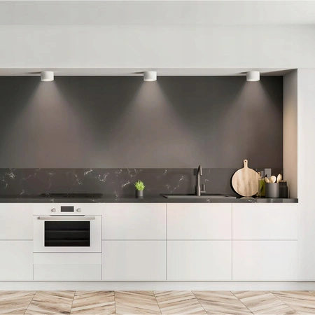 GRANDI LED přisazené halogenové stropní svítidlo GX53 IP54 kulatá trubice bílá