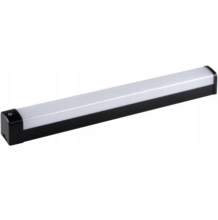LED nástěnné a stropní svítidlo koupelnové svítidlo s vypínačem 20W 4000K IP44 80cm černá KANLUX