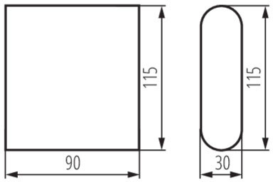 Venkovní svítidlo LED NÁSTĚNNÉ SVÍTIDLO GARTO Graphite 8W 300lm 840 Neutrální bila IP54 Kanlux