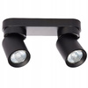 TIMO Stropní nástěnná lampa Nástěnná lampa Reflektor Pohyblivé halogenové svítidlo 2xGU10 Black LVT