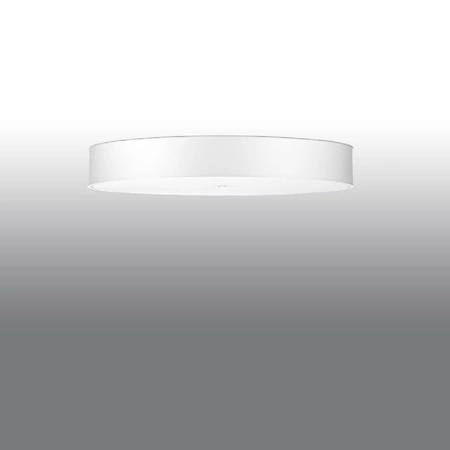 Stropní svítidlo LED SKALA 6xE27 Kulaté svítidlo 100cm Bílá SOLLUX