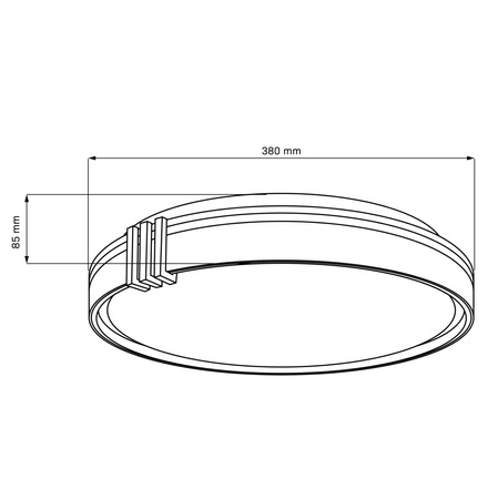 Plafond LED stropní svítidlo 48W 5200lm CCT 120° bílá šedá IP44 Pilot stmívatelné Arletta Sanico Goldlux