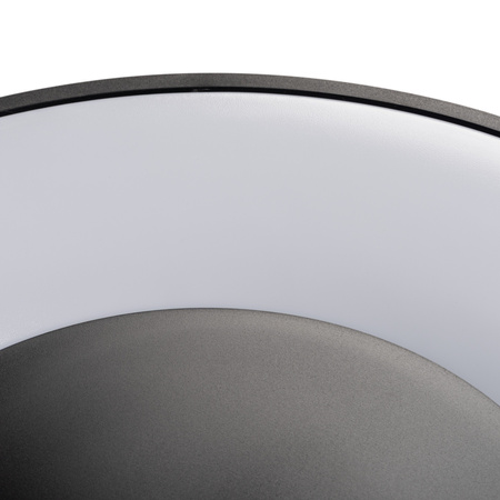 Plafond LED stropní panel Svítidlo pro povrchovou montáž 17,5W 460lm 4000K Neutral 120° Round Black Vand Kanlux