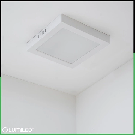 LED stropní svítidlo pro povrchovou montáž 24W Square 4000K GLOW White LUMILED