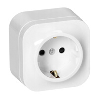 Jednoduchá Povrchová Schuko Zásuvka 2P+E Bílá TODO ORNO