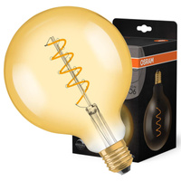 LED žárovka E27 G125 4.5W = 28W 300lm 2000K Teplá bílá 300° Filament OSRAM Vintage 1906 Stmívatelné