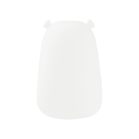 Dětské noční LED světlo 0,4W 3000K teplá bílá + RGB USB dobíjecí 1200mAh bílé + dálkové ovládání VELKÝ MÉĎA MEDVÍDEK