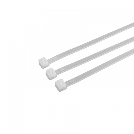 Kabelové stahovací pásky 7,6x500 mm bílé TRACKS Zipové stahovací pásky OK-76500W .MORE 50 ks.