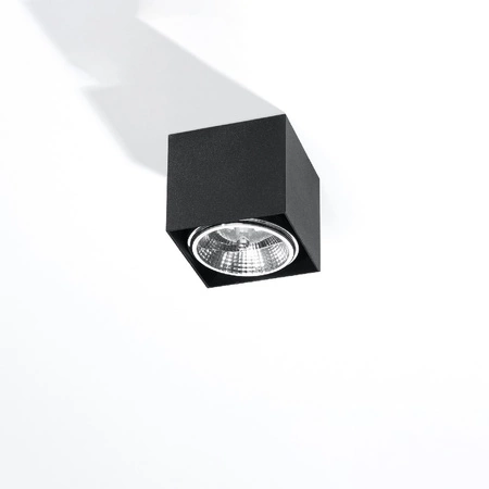 Svítidlo pro povrchovou montáž BLAKE GU10 ES111 Halogen Spot Square Black SOLLUX