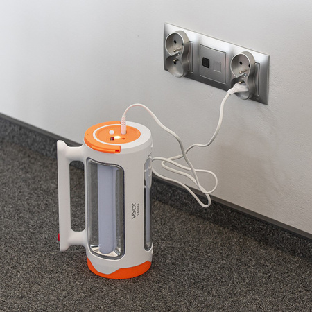 Dobíjecí ruční svítilna 2v1 boční světlo + powerbanka VA0085 VAYOX