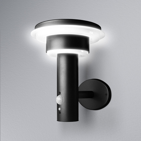 Solární zahradní nástěnná lampa LED fasádní lampa 6W černá ENDURA STYLE LEDVANCE