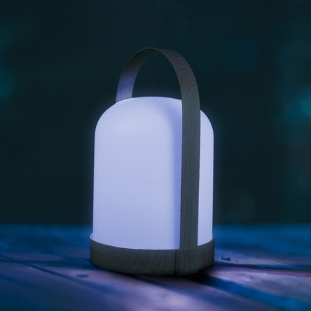 Sanico Goldlux Přenosná bateriová LED kempingová lampa 0,3 W 3000K RGBW bílá menší Sanico