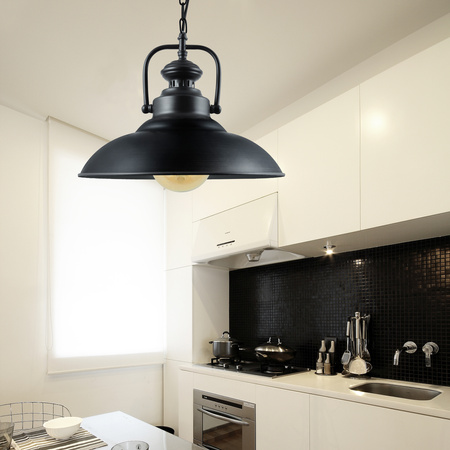 RETRO IL MIO ICELAND Závěsné stropní svítidlo 1xE27 černé - GOLDLUX (Polux)