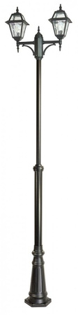 Venkovní zahradní lampa Svítidlo E27 Vitráže OGMWN 2 N 185-285cm černá Su-Ma