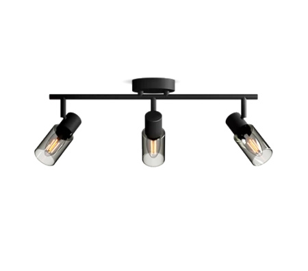 Reflektorové stropní svítidlo 3x E14 Black Palms Philips