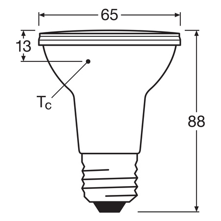 LED PAR20 reflektor E27 6,4W = 50W 350lm 2700K teplý CRI90 36° stmívatelný SUPERSTAR Osram