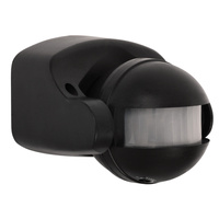Přisazený PIR pohybový senzor ALER JQ Black 1200VA IP44 Kanlux