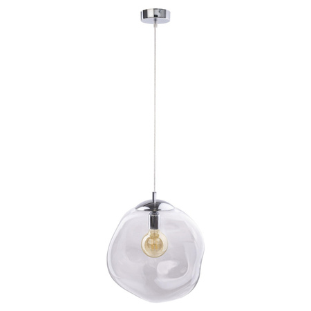 SOL TRANSPARENT závěsné stropní svítidlo stříbrné sklo moderní E27 4262 TK Lighting