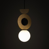 Závěsné stropní svítidlo G9 Black Wood Scandinavian DROPS WOOD B 11174 Nowodvorski