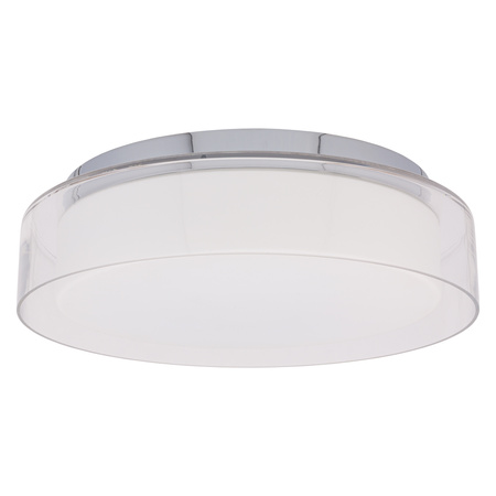 Stropní svítidlo PAN LED M 8174 Nowodvorski Chrome+Glass 17W 4000K IP44 Moderní stropní svítidlo
